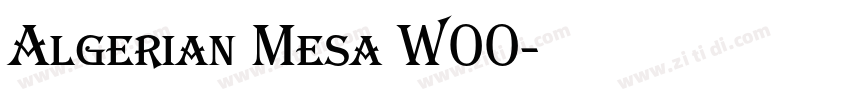 Algerian Mesa W00字体转换